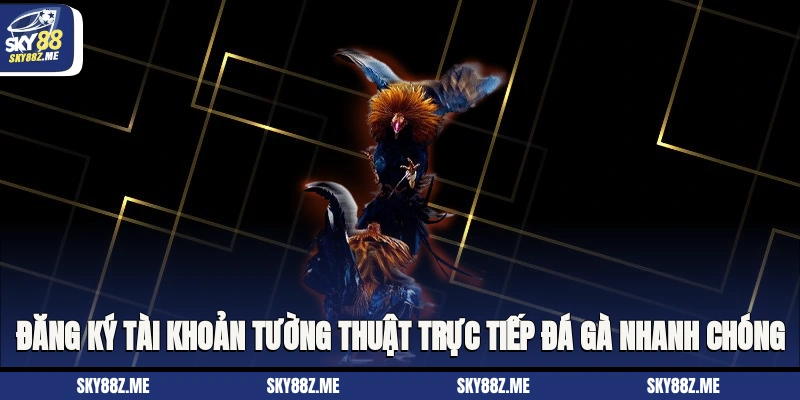 Đăng ký tài khoản Tường thuật trực tiếp đá gà nhanh chóng