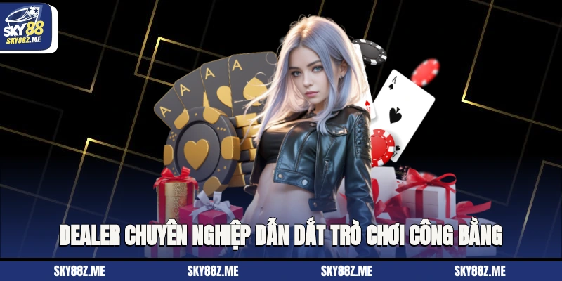 Dealer chuyên nghiệp dẫn dắt trò chơi công bằng