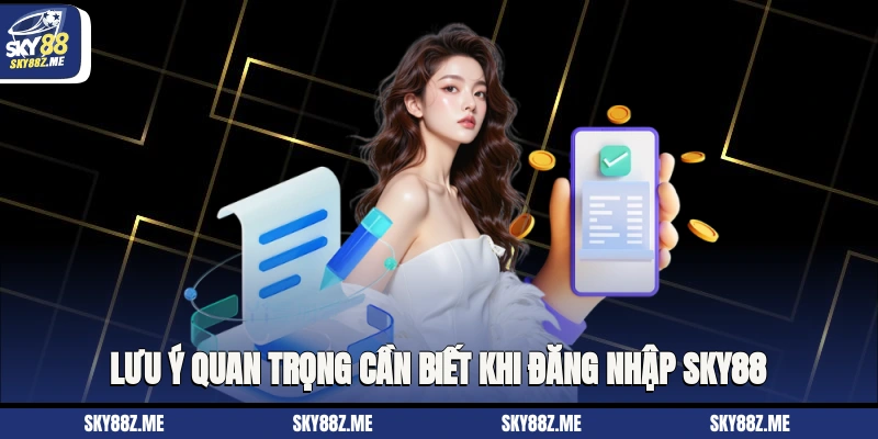 Lưu ý quan trọng cần biết khi đăng nhập Sky88