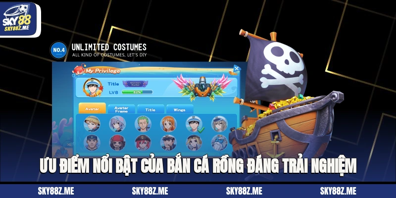 Ưu điểm nổi bật của Bắn cá rồng đáng trải nghiệm