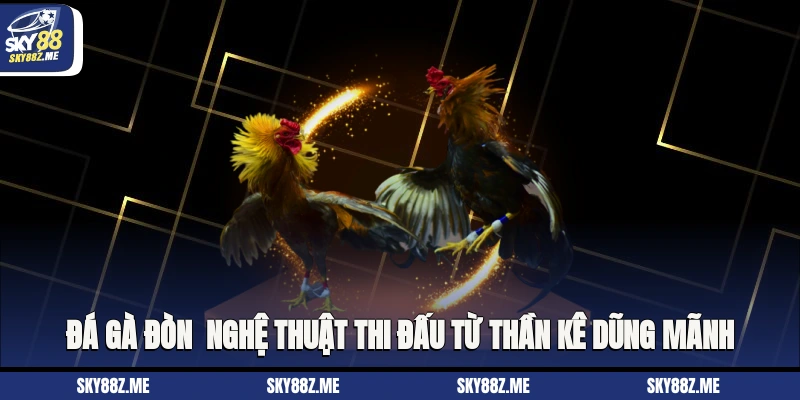 Đá gà đòn - Nghệ Thuật Thi Đấu Từ Thần Kê Dũng Mãnh
